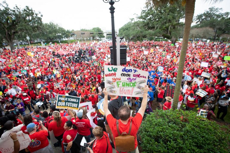 Educadores del centro de Florida se reunirán para exigir que  mejoren financiación en escuelas públicas
