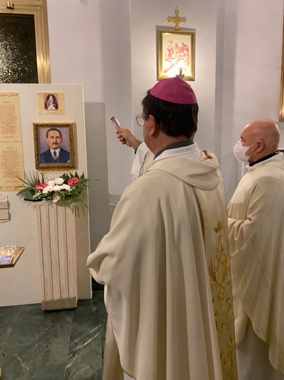 Entronizan reliquia del Beato José Gregorio Hernández en el Hospital San Felipe Neri, Roma