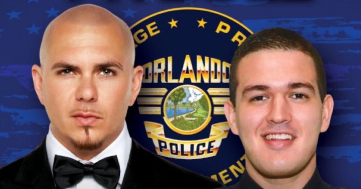 Pitbull realizó concierto benéfico para un policía herido de Orlando