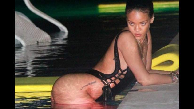Rihanna calienta a todos con la manera en que usa su bikini (VIDEO)