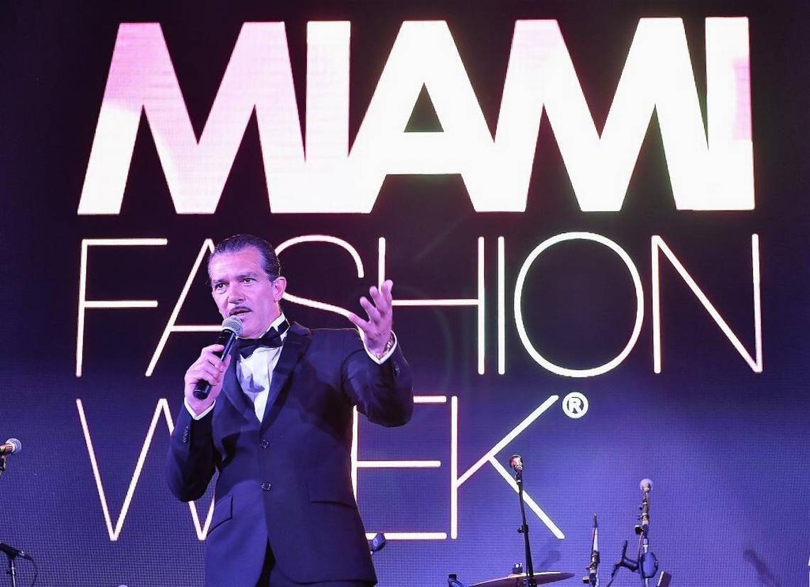 ¡Antonio Banderas está de moda en el Miami Fashion Week !