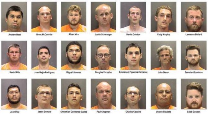 Arrestaron a 21 depredadores sexuales en Florida