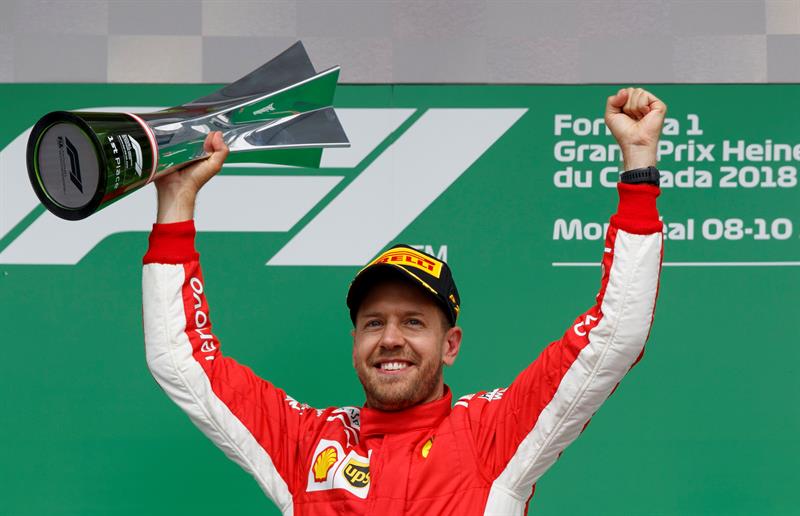 F1: Vettel alcanza en Montreal las 50 victorias y recupera el liderato