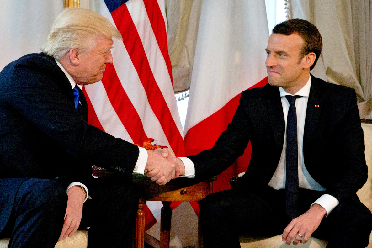 Macron y Trump se reunieron en el marco de la Cumbre del G7