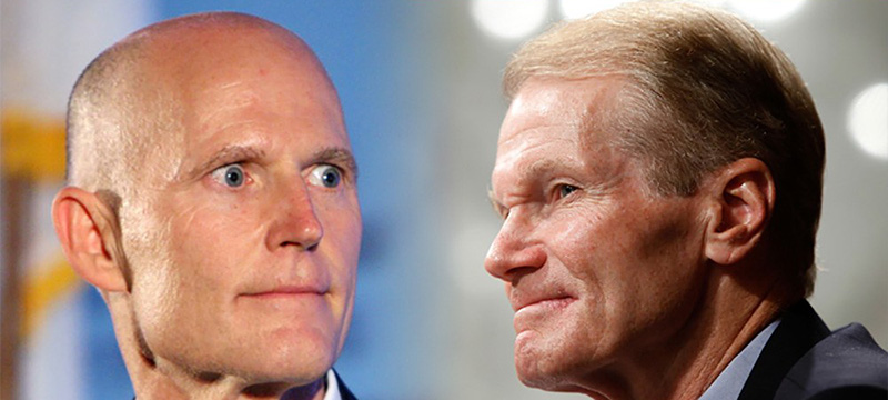 Nueva encuesta coloca a Rick Scott a 3 puntos sobre Bill Nelson por el Senado