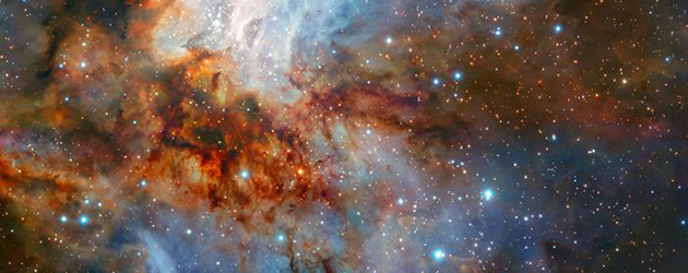 Astrónomos europeos captan imagen detallada del cúmulo estelar RCW 38