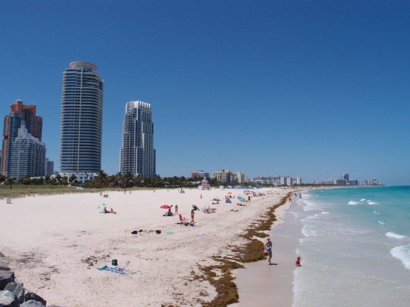 Cerraron dos playas del Sur de la Florida por contaminación fecal