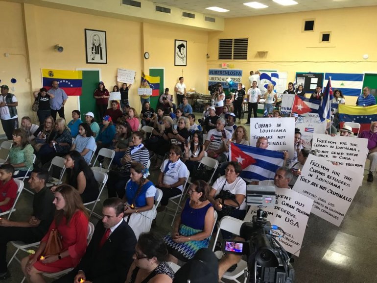Activistas de DDHH protestaron en Miami contra represión en Venezuela, Cuba, Nicaragua y Bolivia