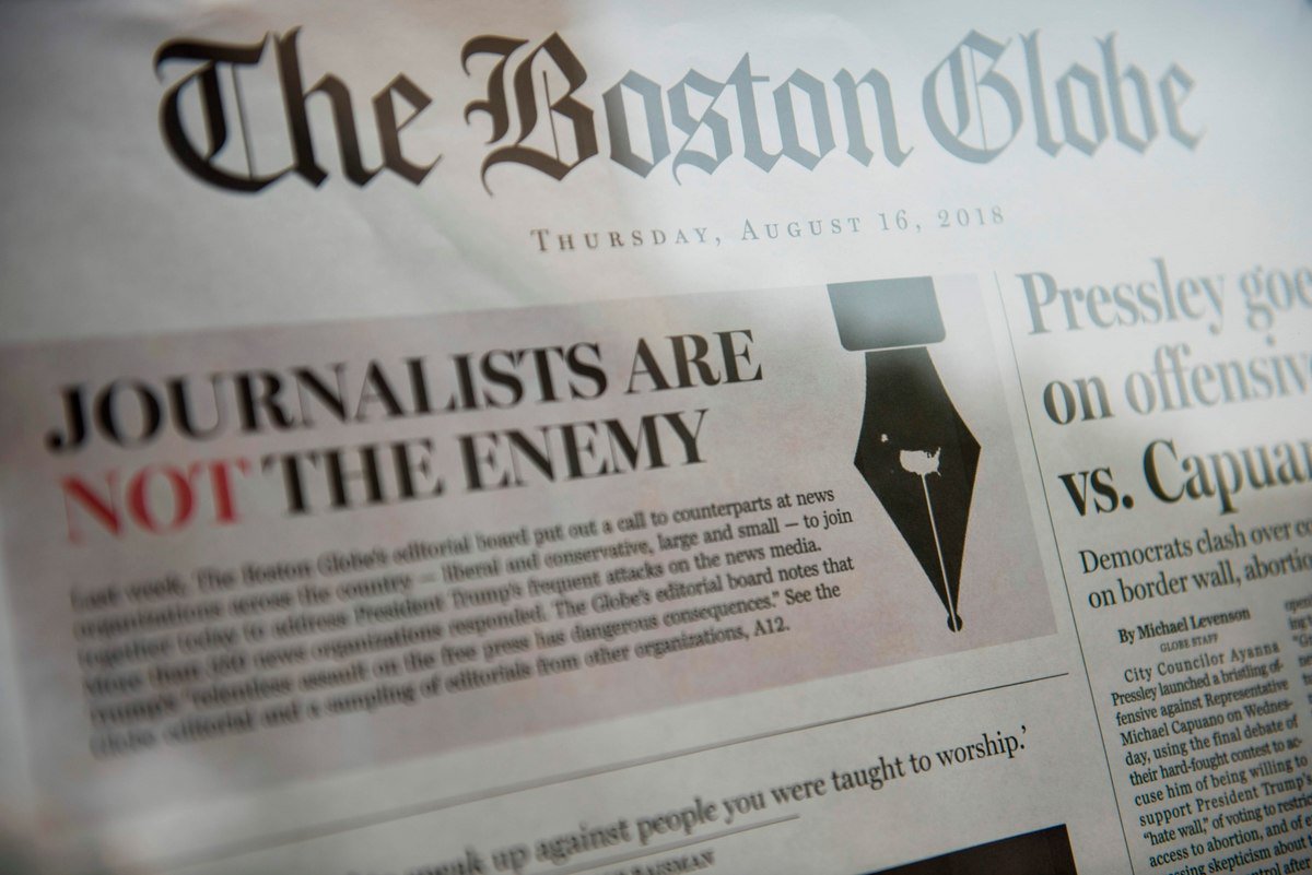 Arrestan a hombre que amenazó con disparar a los periodistas del Boston Globe