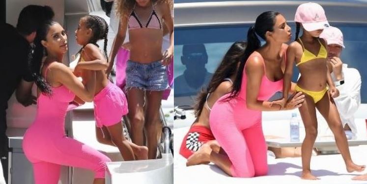¡FOTOS! Kim Kardashian se la pasa en grande con sus hijos en Miami