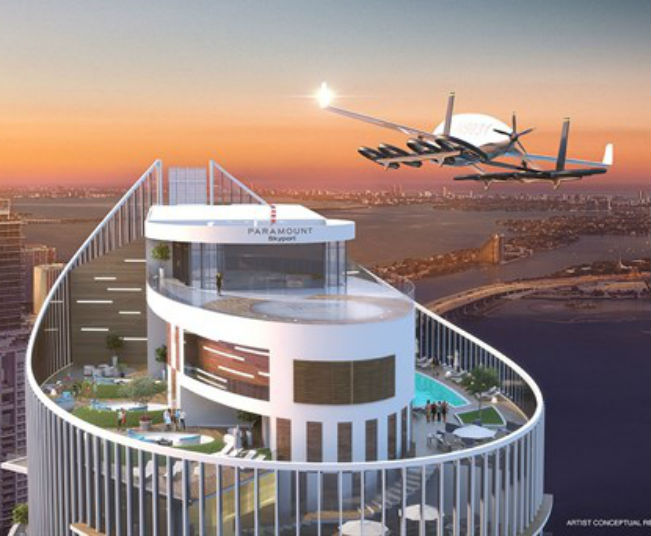 Miami tendrá un edificio con estacionamiento para autos voladores