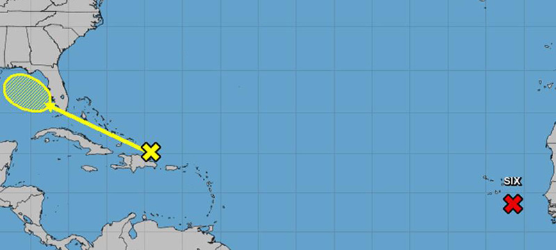 Centro Nacional de Huracanes hace seguimiento de tormenta al sur de Florida