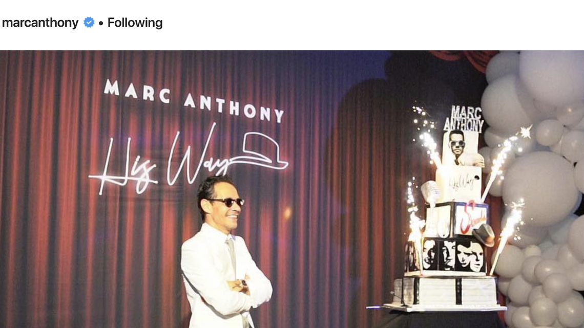 Así celebró Marc Anthony su cumpleaños 50 en Miami