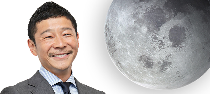 El músico de rock japonés Yusaku Maezawa fletó un vuelo con destino a la Luna