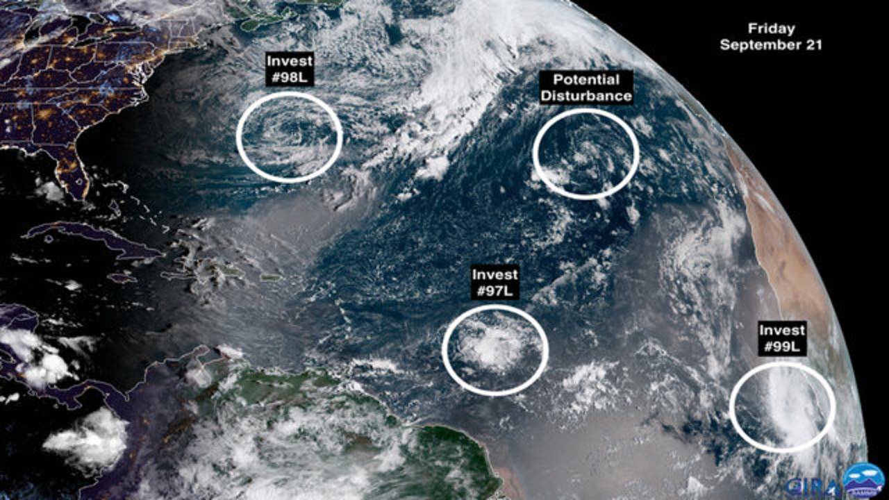 Centro Nacional de Huracanes sigue  sistemas meteorológico en el Atlántico que podría convertirse en depresión tropical la semana que viene