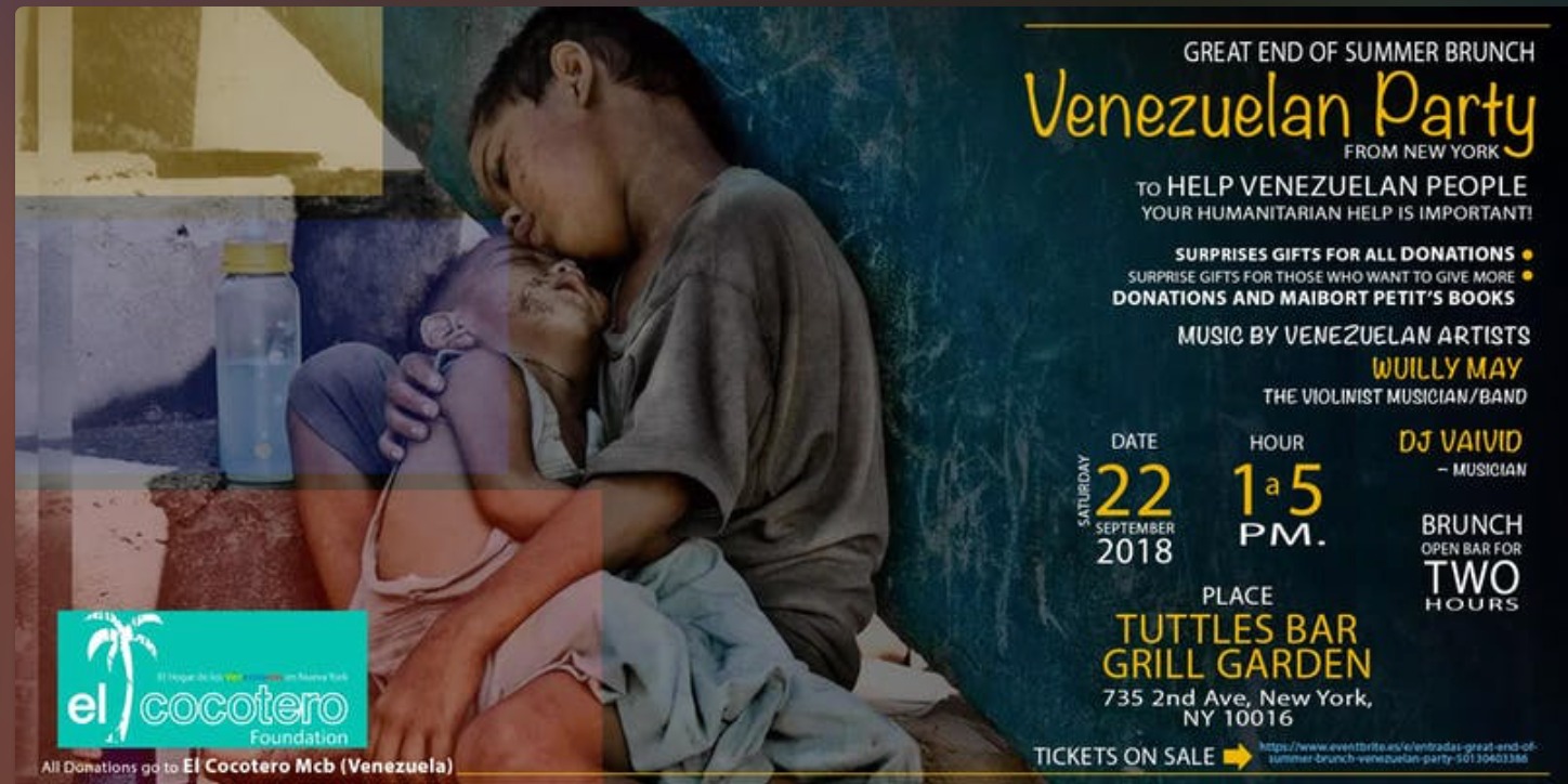 Actividad benéfica para recaudar fondos para los niños en Venezuela