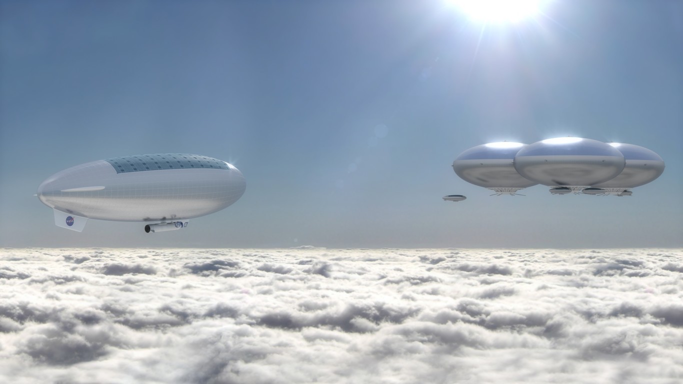Nasa planea enviar misiones tripuladas a cielos de Venus, flotarían en dirigibles