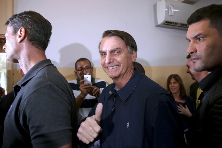El ultraderechista Jair Bolsonaro ganó primera vuelta en Brasil