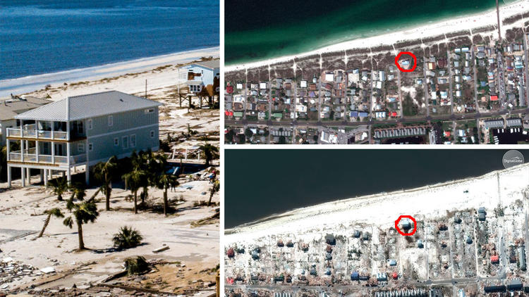 Historia increíble: una casa enfrentó con éxito el paso del huracán Michael en México Beach