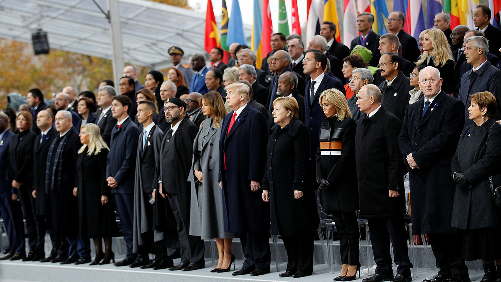 Líderes mundiales conmemoraron centenario del fin de la I Guerra Mundial