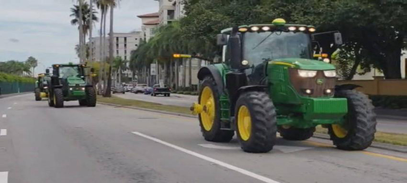 Agricultores de Florida protestan contra nuevas políticas comerciales