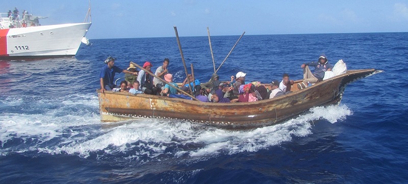 Guardia Costera: Interceptados balseros y devueltos a Cuba