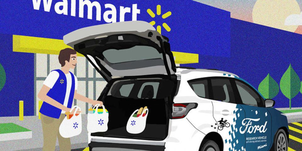 Ford y Walmart se unen para crear un servicio de entrega sin conductor