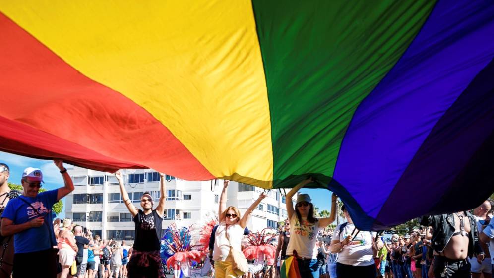 Comunidad LGTB agradeció a pareja gay manifestación de amor en desfile de Acción de Gracias