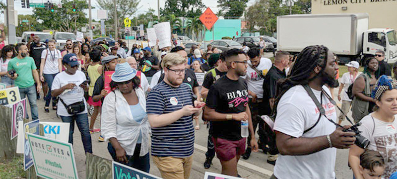 Marcha por Mujeres y Niñas Negras se celebró en Miami