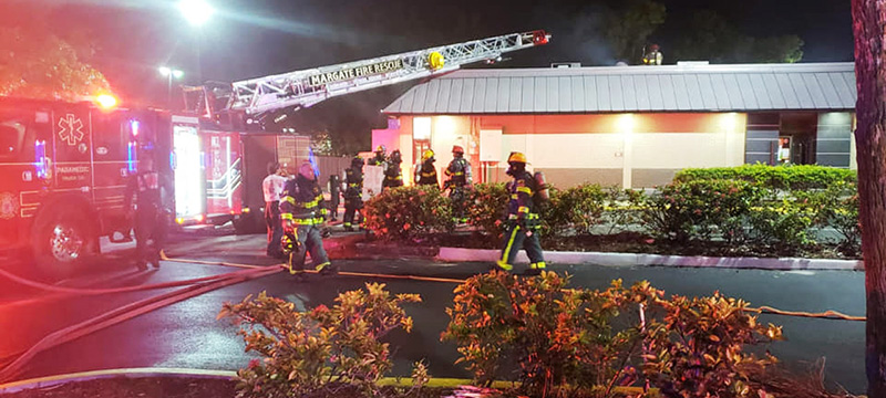 Local de Burger King se salva de incendio en la localidad de Margate