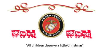 Colabora este domingo con la campaña anual Toys for Tots para los niños