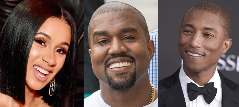 Cardi B, Kanye West y Pharrell Williams entre las estrellas que brillaron en Art Basel Miami
