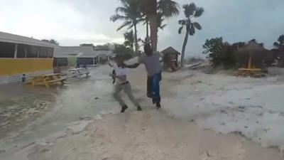 Extraño meteotsunami golpea playas de Florida