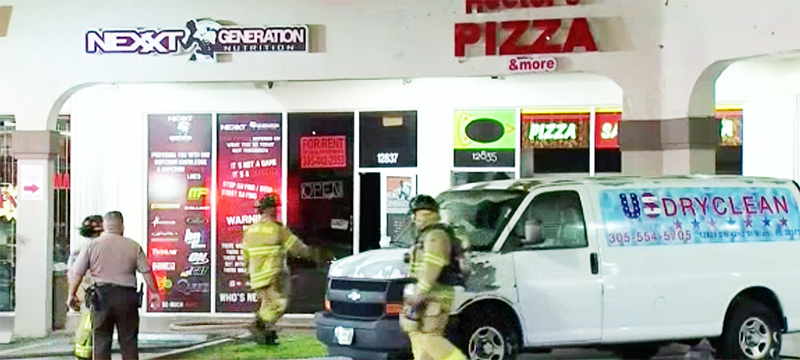 Bajo investigación incendio en pizzería en el suroeste de Miami