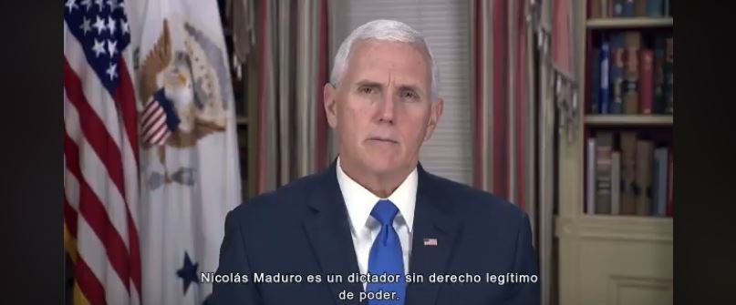 Vicepresidente de EEUU al pueblo venezolano “Estamos con ustedes”