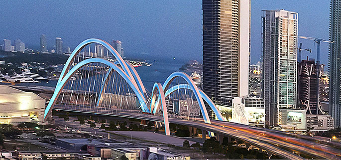 Proyecto I-395 incluye puente con arcos y dos pisos de carretera