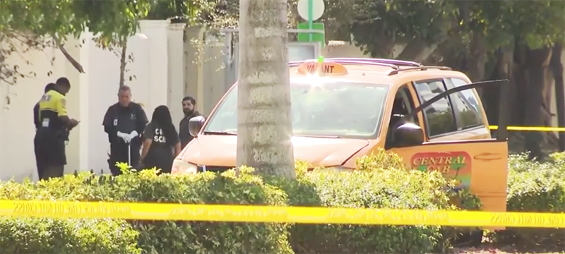 Muere conductor de taxi tras robo y choque en Miami