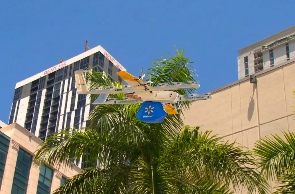 Walmart y Wing probaron las entregas con drones en Miami