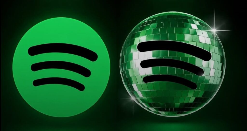 Logo de Spotify retro
