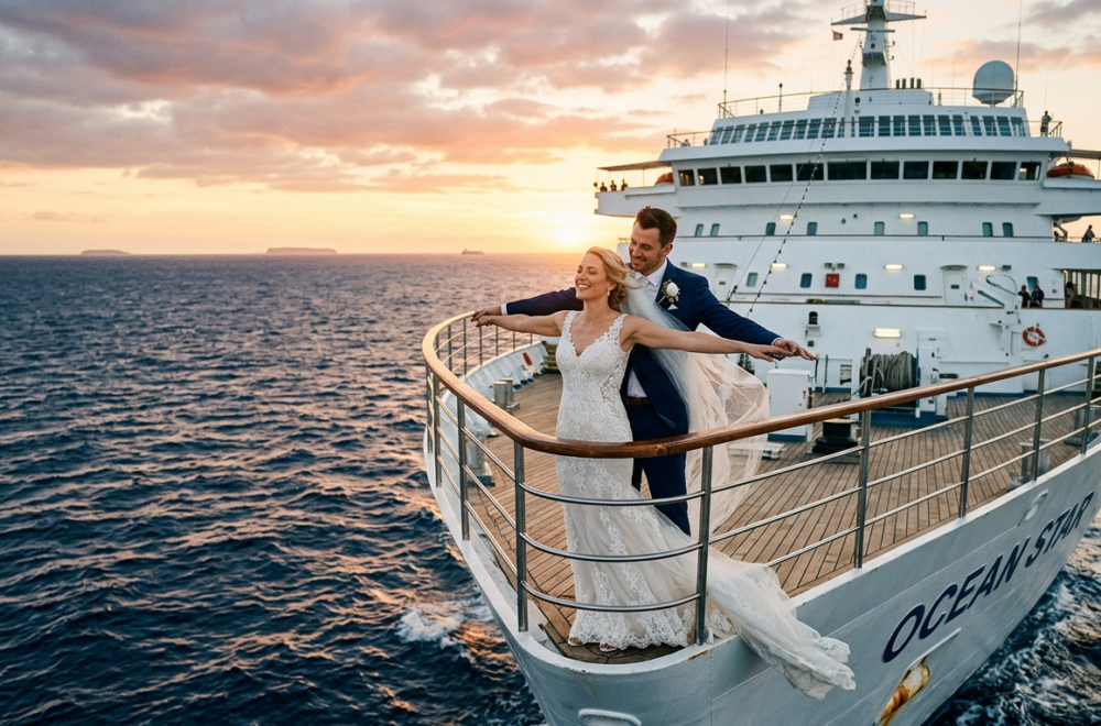Adiós a las bodas de 50,000 dólares: ahora las parejas prefieren casarse en alta mar