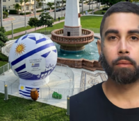 Detienen a hombre acusado de acuchillar inflable del Mundial en Miami Beach