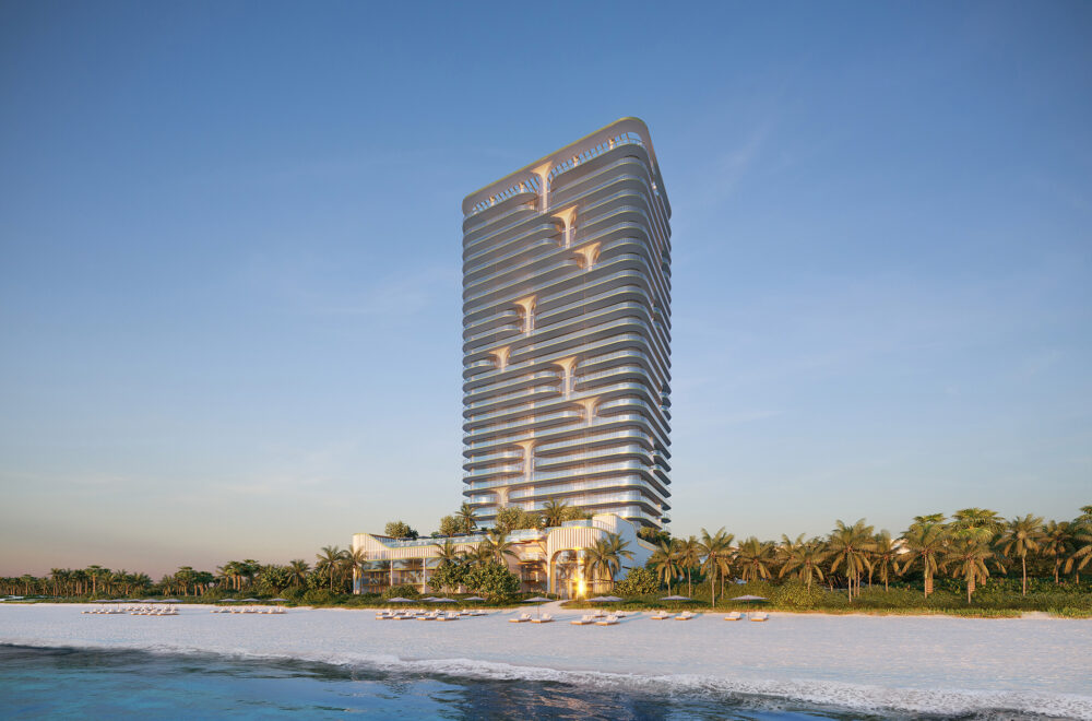 Cima del lujo: Waldorf Astoria en Pompano Beach culminó su imponente estructura