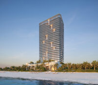 Cima del lujo: Waldorf Astoria en Pompano Beach culminó su imponente estructura