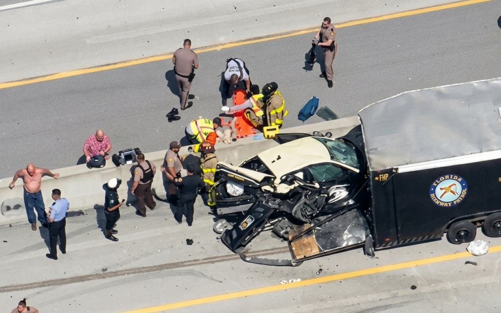 accidente en Medley Florida Turnpike