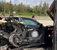 Dos agentes de la FHP heridos tras ser embestidos por conductor sin licencia en la Turnpike