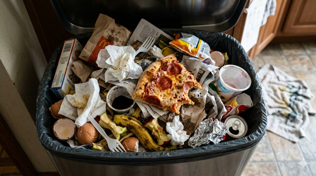madre de Miami hace comer basura a su hija