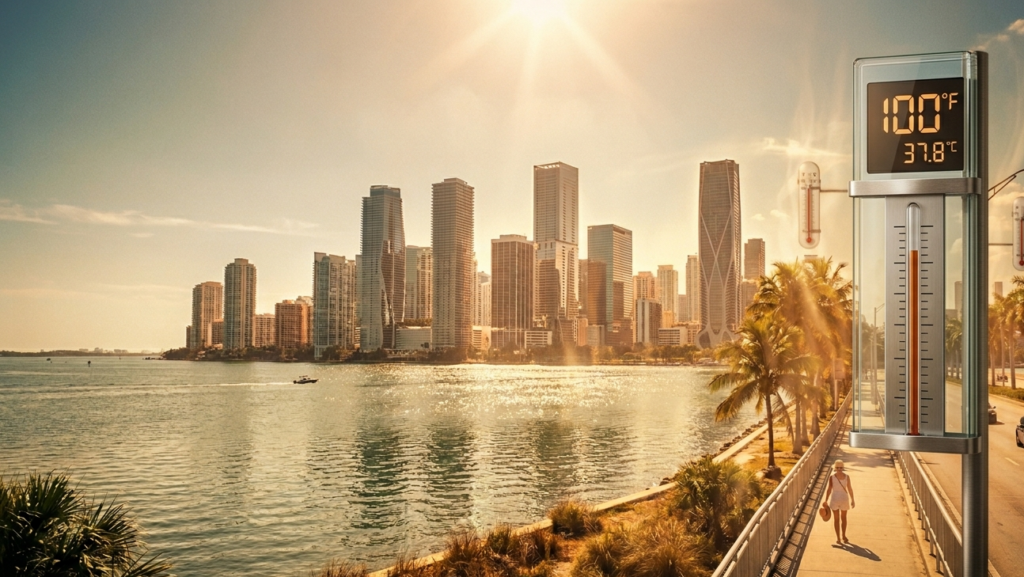 calor en Miami esta semana