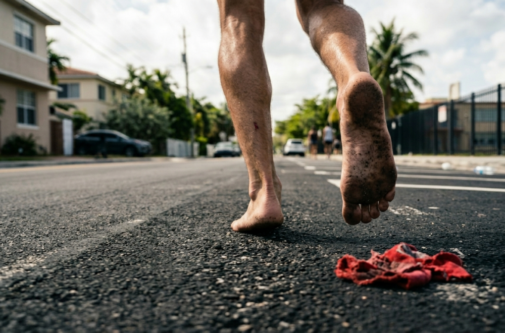 Hombre desnudo desata una insólita persecución policial en Miami Beach