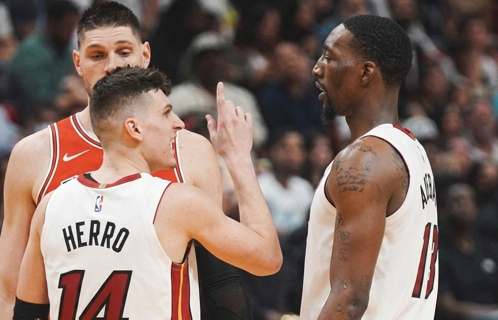 Tensión en la NBA: Adebayo golpea a excompañero del Miami Heat Tyler Herro