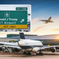 Instalan los primeros carteles del aeropuerto que llevará el nombre de Donald Trump